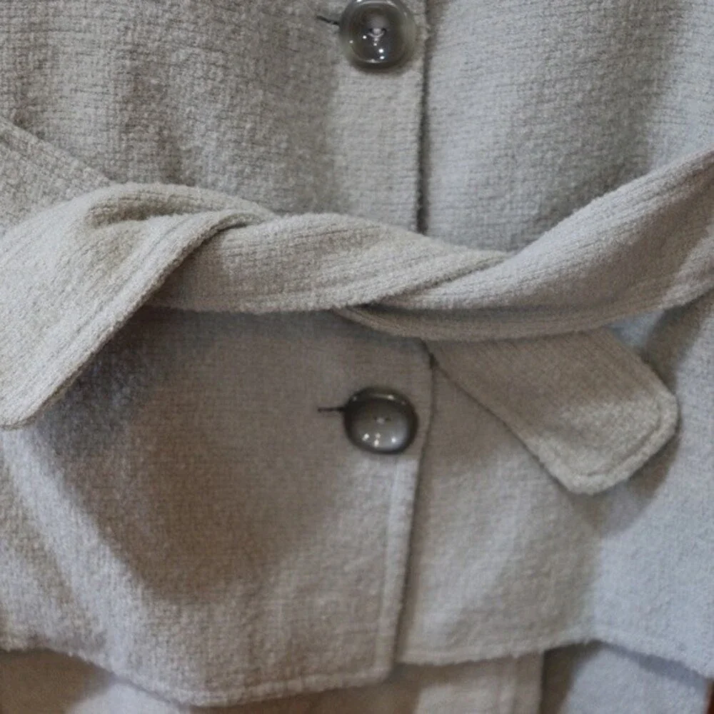 Marilena Chicago Light Blue Wool Skirt Suit Medium Vintage Matching Set
